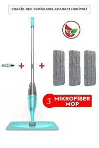 Miomi Sprey 4'lü Mop Seti Mavi