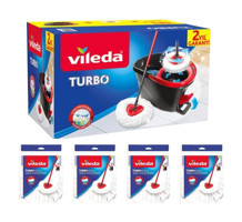 Vileda Turbo 5'li Paspas Siyah