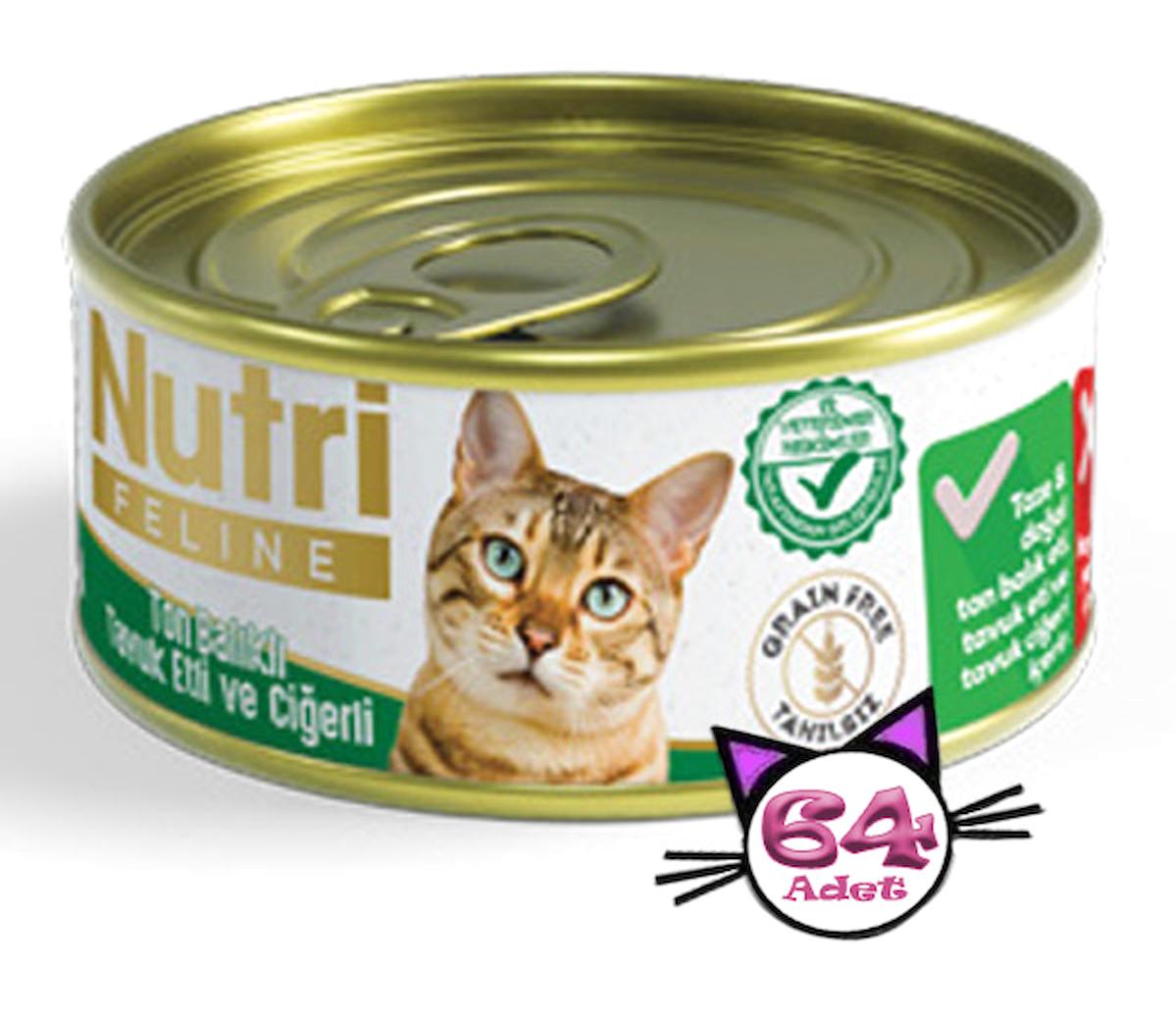 Nutri Tavuklu-Ton Balıklı Jöle Yaş Kedi Maması 64x85 gr