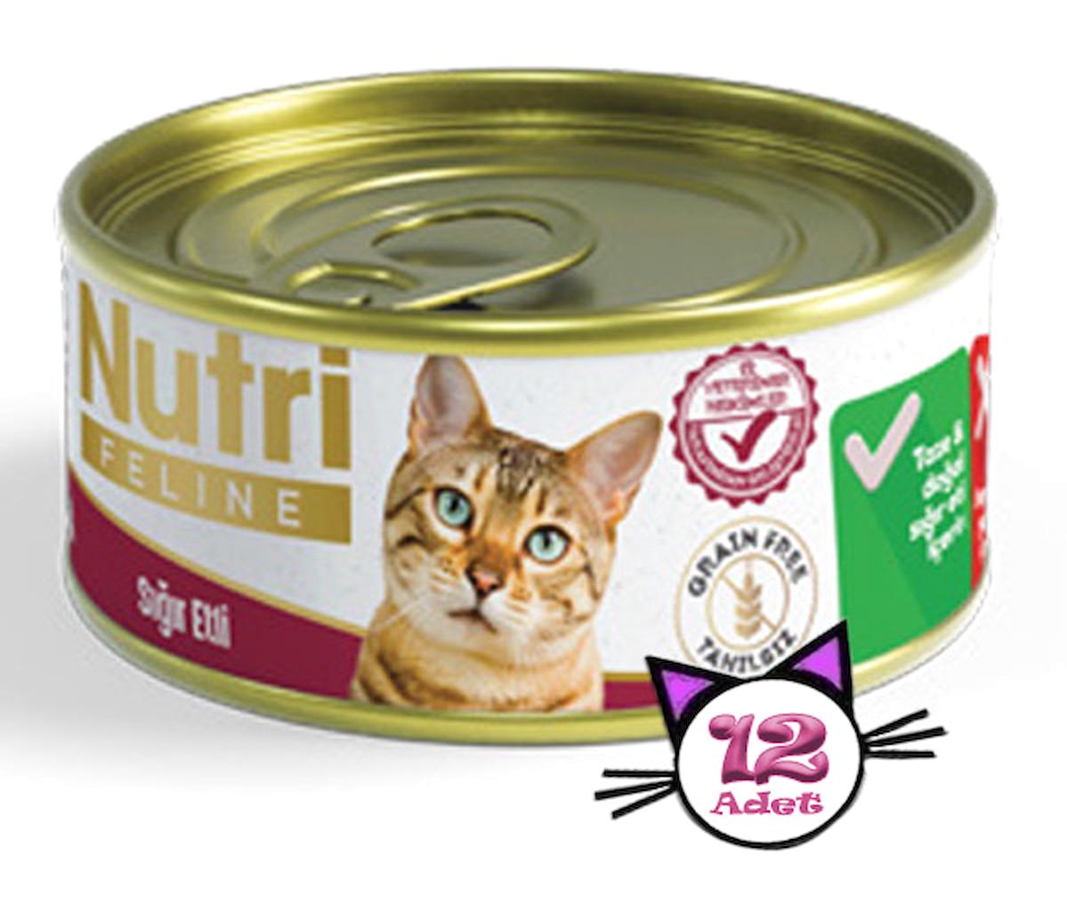 Nutri Sığır Etli Jöle Yaş Kedi Maması 12x85 gr