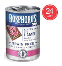 Bosphorus Premium Kuzu Etli Parça Etli Yaş Kedi Maması 24x400 gr