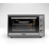 Ferre 60630 60 lt Izgaralı Dikdörtgen Fanlı Mini Fırın Gri