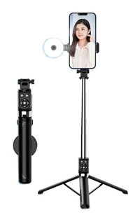 Cbtx Z14 Pro Işıklı 1 Kademeli Telefon Headless Tripod 140 cm