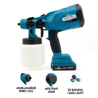Dawreek Mk Bt0075 800 ml Alttan Depolu Şarjlı Boya Tabancası