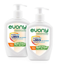Evony Antibakteriyel Nemlendiricili 2'li Sıvı Sabun 300 ml