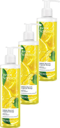 Avon Senses Limon Nemlendiricili 3'lü Sıvı Sabun 250 ml