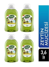 Dalan Familiy Zeytinyağlı Vegan Nemlendiricili Organik 4'lü Sıvı Sabun 3.6 lt