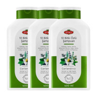 Otacı Canlandırıcı Normal ve Yağlı Saçlar İçin 10 Bitki Özlü Şampuan 3x400 ml