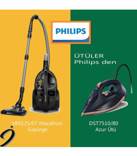Philips XB9125/07 899 W Hepa Filtreli 2.2 lt Kapasteli Toz Torbalı Süpürge Siyah