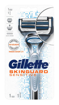 Gillette Skinguard Tüm Vücut 3 Başlıklı Çok Amaçlı Sinekkaydı Islak - Kuru Tıraş Makinası