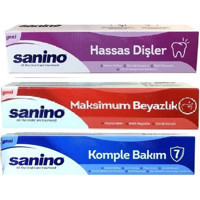 Sanino Deneme Paketi Florürsüz Tüm Yaşlar Diş Mucunu 3x75 ml
