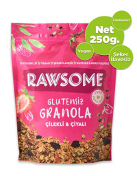 Rawsome Glutensiz Çilekli-Chia Tohumlu Granola 250 gr