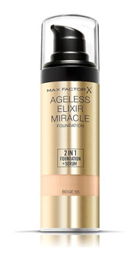 Max Factor Ageless Elixir Miracle 55 Beige Likit Şişe Fondöten 30 ml