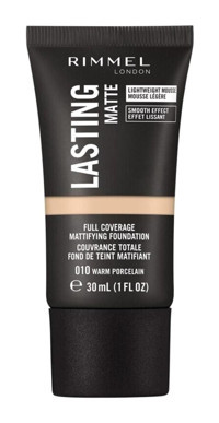 Rimmel London Lasting Matte 010 Warm Porcelain Krem Tüp Fondöten 30 ml