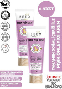 Bee'o Vitaminli Parfümsüz Parabensiz Pişik Kremi 2x50 ml