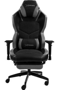 Xprime Tyler Pro Ortopedik Hybrid Kumaş Oyuncu Koltuğu Siyah-Gri