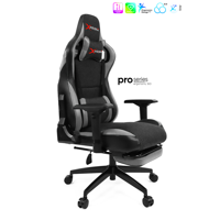 Xprime Over Pro Ortopedik Hybrid Kumaş Oyuncu Koltuğu Gri-Siyah