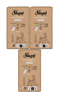 Sleepy Ecologic Premium Plus 3 Adet 32'li Uzun Günlük Ped