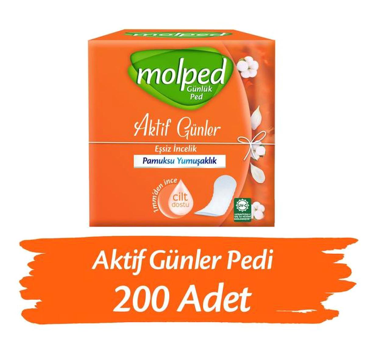 Molped Aktif Günler 2 Adet 100'lü Normal Günlük Ped