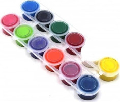 Bubu Yıkanabilir 20 ml 12'li Çok Renkli Parmak Boyası