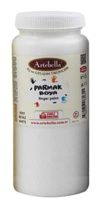 Artebella 500 ml Beyaz Parmak Boyası