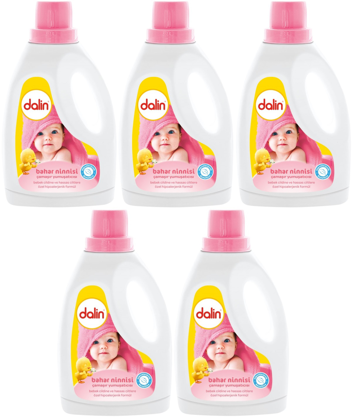 Dalin Bahar Ninnisi Hipoalerjenik 5x1.5 lt Sıvı Bebek Çamaşır Yumuşatıcı