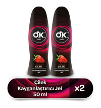 Okey Çilekli Kayganlaştırıcı Jel 2x50 ml