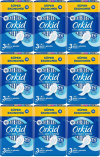 Orkid Ultra Extra İnce 18'li Hijyenik Ped 9 Adet