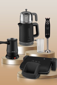 Goldmaster Ecostar 4'lü Elektronik Çeyiz Seti Siyah