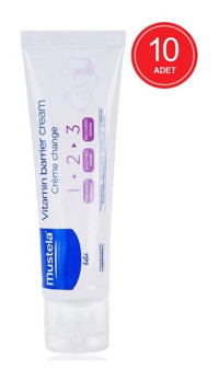 Mustela Vitamin Bariyer Vitaminli Parfümsüz Parabensiz Pişik Kremi 10x50 ml