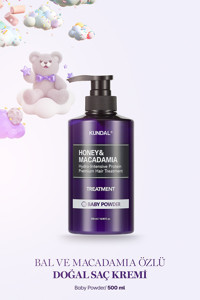 Kundal Baby Powder Bal-Macadamia Özlü Saç Kremi 500 ml