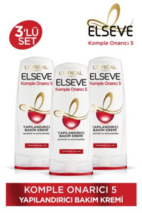 L'oréal Paris Elseve Komple Onarıcı 5 Aminoasit-Seramid Saç Kremi 3x390 ml