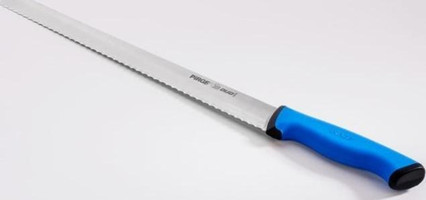 Pirge 34024 Çelik Tırtıklı 17 cm Ekmek Bıçağı Mavi
