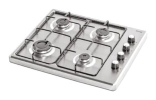 Cvs DN 452 Paslanmaz Çelik 4 Gözlü Gri Doğalgazlı Set Üstü Ocak