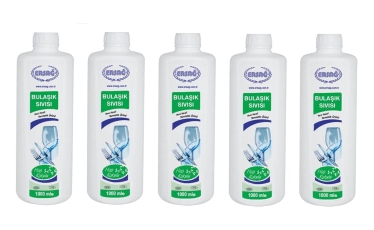 Ersağ Hoş Kokulu Sıvı El Bulaşık Deterjanı 5x1 lt