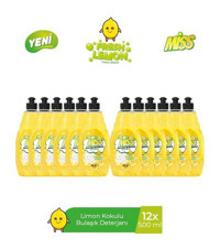 Miss Limon Kokulu Sıvı El Bulaşık Deterjanı 12x500 ml