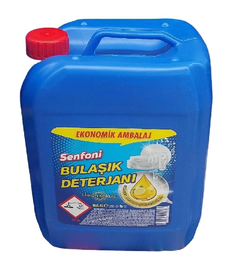 Senfoni Limon Kokulu Sıvı El Bulaşık Deterjanı 4 lt