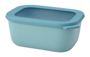 Mepal Multi Bowl Cirqula Rectangular Gri 2'li Dikdörtgen Plastik Saklama Kabı 1.5 lt