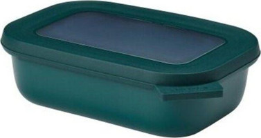 Mepal Koyu Yeşil Multi Bowl Cirqula Rectangular Koyu Yeşil 2'li Dikdörtgen Plastik Saklama Kabı 500 ml