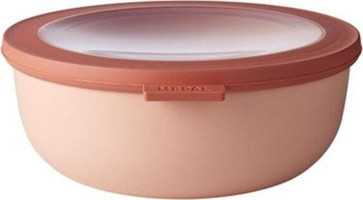 Mepal Multi Bowl Cirqula Round Pembe 2'li Yuvarlak Plastik Saklama Kabı 1.25 lt