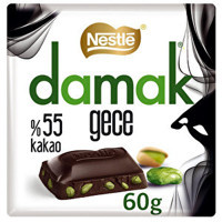 Nestle Gece Antep Fıstıklı - Bitterli Sütlü Çikolata 60 gr