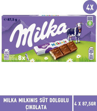 Milka Milkiniks Dolgulu Sütlü Çikolata 87.5 gr 4'lü