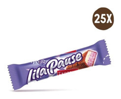 Milka Lilapause Çilekli Sütlü Çikolata 34 gr 25'li