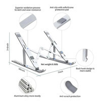 Mg Store ZR521 Katlanabilir Ayarlanabilir Taşınabilir Ayaklı Laptop Standı