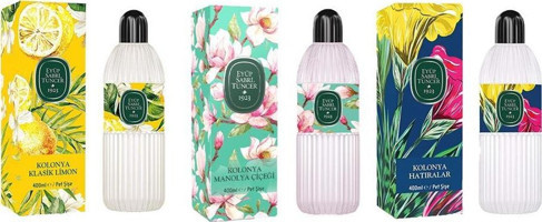 Eyüp Sabri Tuncer Çeşme Limonu-Manolya Çiçeği-Hatıralar Pet Şişe Kolonya 400 ml