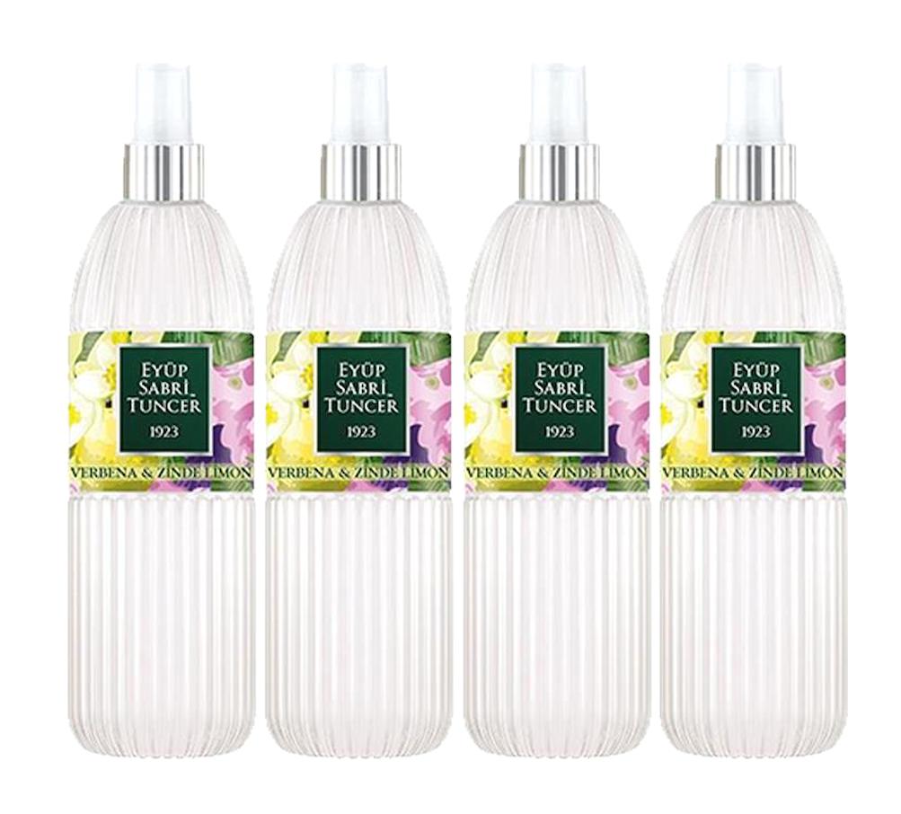 Eyüp Sabri Tuncer Verbena-Zinde Limon Sprey Pet Şişe Kolonya 4x150 ml