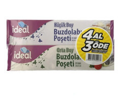 İdeal Küçük-Orta Düz Buzdolabı Poşeti 2x30'lu + 2x20'li