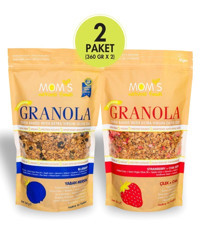 Mom's Natural Foods Çilekli-Yaban Mersinli Granola 2x360 gr