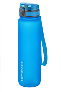 Uzspace Büyük Boy Pipetli Mavi Plastik Spor Suluk 1 lt