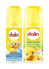Dalin Okyanus Ferahlığı-Orman Esintisi Sprey Bebek Kolonyası 2x150 ml